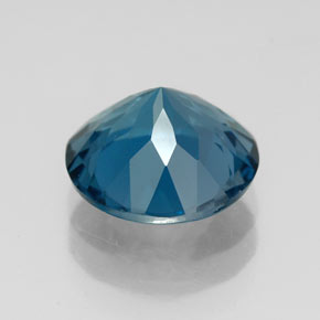 Topaze bleue naturelle coupe roude, 2,87 ct, VVS
