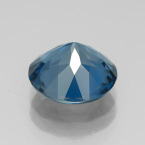 Topaze bleue naturelle coupe roude, 2,93 ct, VVS