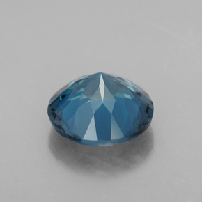 Topaze bleue naturelle coupe roude, 3,21 ct, VS
