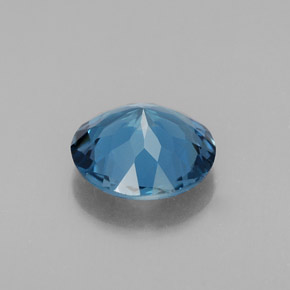 Topaze bleue naturelle coupe roude, 2,46 ct, VS