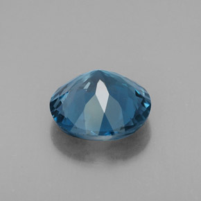 Topaze bleue naturelle coupe roude, 2,87 ct, VS