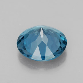 Topaze bleue naturelle coupe roude, 2,54 ct, VVS-VS