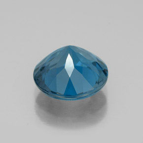 Topaze bleue naturelle coupe roude, 3,05 ct, VS