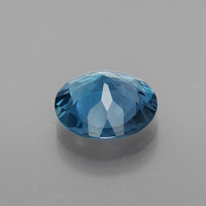 Topaze bleue naturelle coupe roude, 2,20 ct, VVS-VS