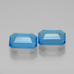 Achetez naturel ct bleue topaze gems, taille émeraude, en provenance brésil chez gemselect. en stock, livraison internationale!