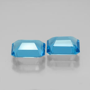 Achetez naturel ct bleue topaze gems, taille émeraude, en provenance brésil chez gemselect. en stock, livraison internationale!