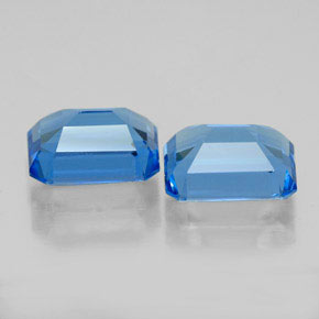 Achetez naturel ct bleue topaze gems, taille émeraude, en provenance brésil chez gemselect. en stock, livraison internationale!