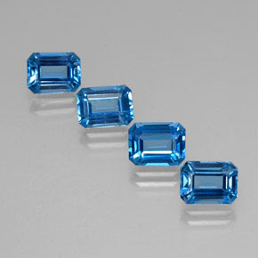 Achetez naturel ct bleue topaze gems, taille émeraude, en provenance brésil chez gemselect. en stock, livraison internationale!