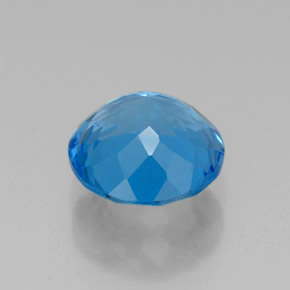 Topaze bleue naturelle coupe roude, 2,34 ct, VS