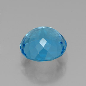 Topaze bleue naturelle coupe roude, 2,52 ct, VVS-VS