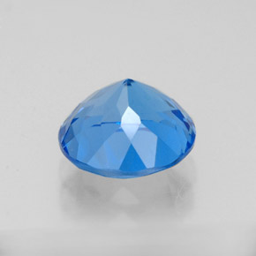 Topaze bleue naturelle coupe roude, 2,44 ct, VVS