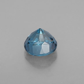 Topaze bleue naturelle coupe roude, 2,00 ct, VVS