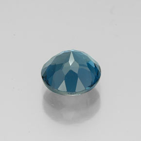 Topaze bleue naturelle coupe roude, 1,64 ct, VVS