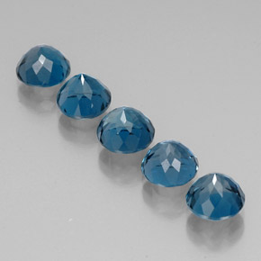 Achetez naturel ct bleue topaze gems, coupe roude, en provenance brésil chez gemselect. en stock, livraison internationale!
