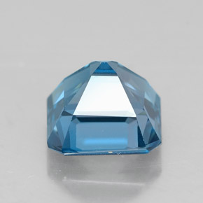 Topaze bleue naturelle taille émeraude, 1,93 ct, VVS