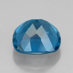 Topaze bleue naturelle coupe coussin, 2,63 ct, VVS-VS