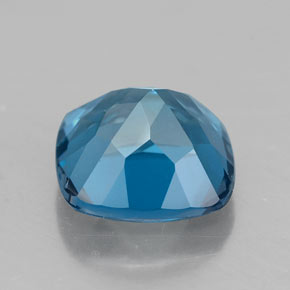 Topaze bleue naturelle coupe coussin, 2,71 ct, VVS
