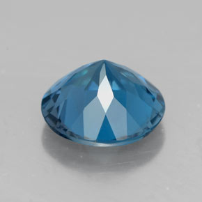 Topaze bleue naturelle coupe roude, 2,84 ct, VVS-VS