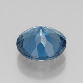 Topaze bleue naturelle coupe roude, 2,83 ct, VS