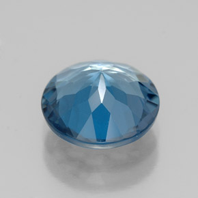 Topaze bleue naturelle coupe roude, 2,80 ct, VS