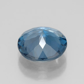 Topaze bleue naturelle coupe roude, 2,54 ct, VVS