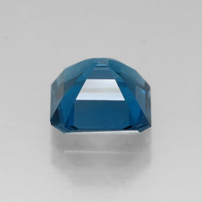 Topaze bleue naturelle taille émeraude, 1,87 ct, VVS
