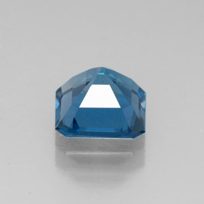 Topaze bleue naturelle taille émeraude, 1,61 ct, VVS-VS