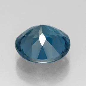 Topaze bleue naturelle coupe roude, 2,86 ct, VS
