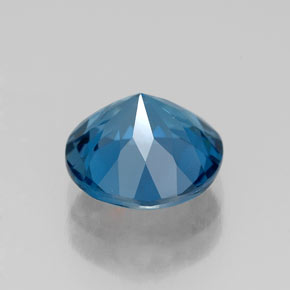 Topaze bleue naturelle coupe roude, 2,40 ct, VVS