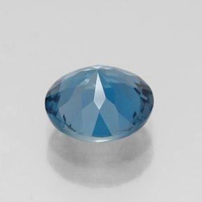 Topaze bleue naturelle coupe roude, 2,12 ct, VVS