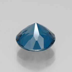 Topaze bleue naturelle coupe roude, 2,41 ct, VS