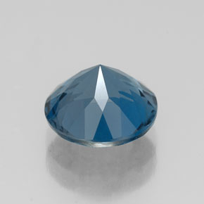 Topaze bleue naturelle coupe roude, 2,50 ct, VS