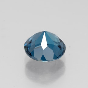 Topaze bleue naturelle coupe roude, 1,67 ct, VS