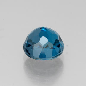 Topaze bleue naturelle coupe roude, 2,02 ct, VS