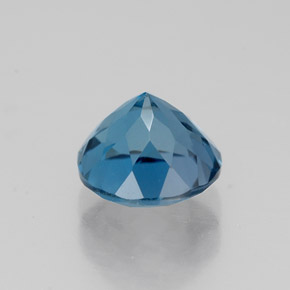 Topaze bleue naturelle coupe roude, 2,08 ct, VS