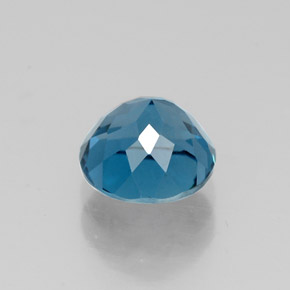 Topaze bleue naturelle coupe roude, 1,85 ct, VS