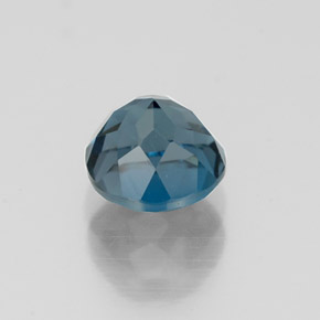 Topaze bleue naturelle coupe roude, 1,38 ct, VVS