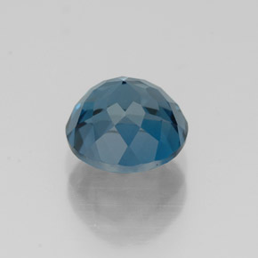 Topaze bleue naturelle coupe roude, 2,00 ct, VVS-VS