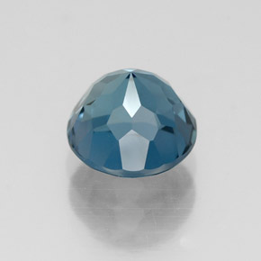 Topaze bleue naturelle coupe roude, 1,89 ct, VVS