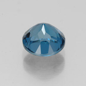 Topaze bleue naturelle coupe roude, 1,78 ct, VVS