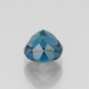 Topaze bleue naturelle coupe roude, 1,38 ct, VVS