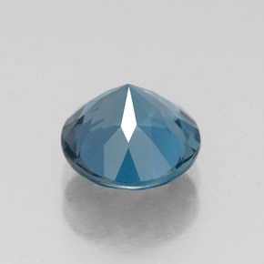 Topaze bleue naturelle coupe roude, 2,27 ct, VS