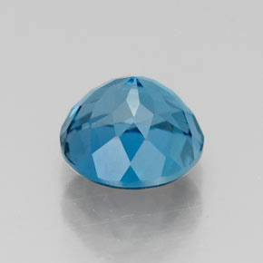 Topaze bleue naturelle coupe roude, 1,71 ct, VS
