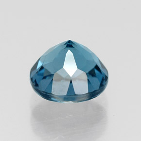 Topaze bleue naturelle coupe roude, 1,82 ct, VVS-VS