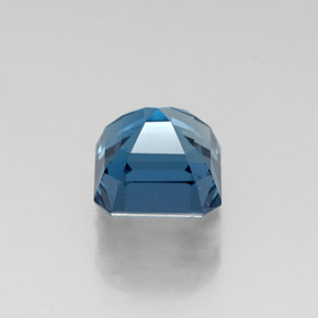 Topaze bleue naturelle taille émeraude, 1,79 ct, VS