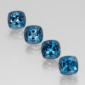 Achetez naturel ct bleue topaze gems, coupe coussin, en provenance brésil chez gemselect. en stock, livraison internationale!