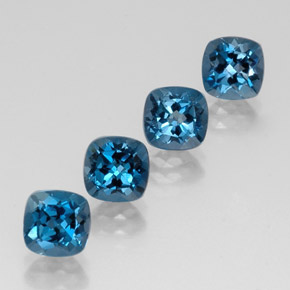 Achetez naturel ct bleue topaze gems, coupe coussin, en provenance brésil chez gemselect. en stock, livraison internationale!