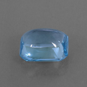 Topaze bleue naturelle taille émeraude, 3,08 ct, transparent