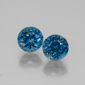 Achetez naturel ct bleue topaze gems, coupe roude, en provenance brésil chez gemselect. en stock, livraison internationale!