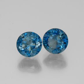 Achetez naturel ct bleue topaze gems, coupe roude, en provenance brésil chez gemselect. en stock, livraison internationale!